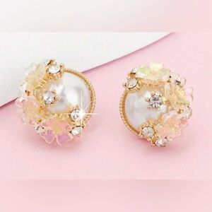 Pearl Crystal Earrings
